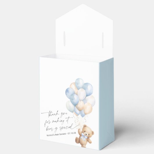 Ballotins Blue Bearly Wait Script moderne garçon douche (Ouvert)