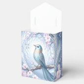 Ballotins Blue Bird Floral Favor Box (Ouvert)