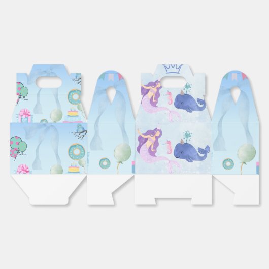 Ballotins Blue Birthday Invitation (Déplié)