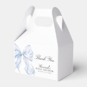 Ballotins Blue Bow Baby Shower Coquette Bow Theme (Verso)
