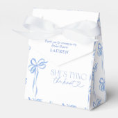 Ballotins Blue Bow Elle Attache le Nœud Fête de Mariée (Verso)