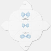 Ballotins Blue Bow Modern Boy Baby shower (Déplié)