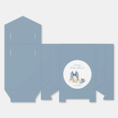 Ballotins Blue Bow Pacifier Baseball Sport Boy Baby Shower (Déplié)