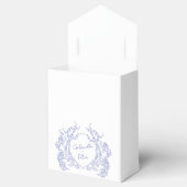 Ballotins Blue Chinoiserie Enregistrer La Date Cadeau Mots-C (Ouvert)