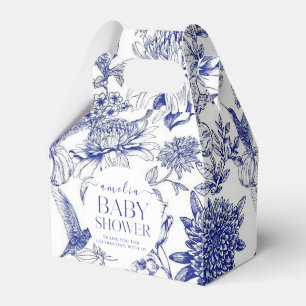 Ballotins Blue Chinoiserie Victorian Floral baby shower
