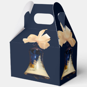 Ballotins Blue Christmas Jingle Bells Favoriser boîte cadeau