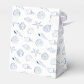 Ballotins Blue Clam Seashells Coastal Seaside Beach Wedding (Arrière)