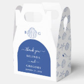 Ballotins Blue Clam Seashells Coastal Seaside Beach Wedding (Ouvert)