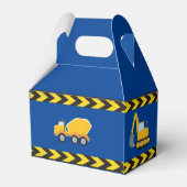 Ballotins Blue Construction Camion Boys fête d'anniversaire (Arrière)