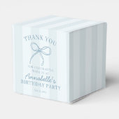 Ballotins Blue Coquette Bow Pastel Anniversaire Dessert (Arrière)