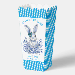 Ballotins Blue Floral Rabbit 1er anniversaire pour les enfan