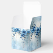 Ballotins Blue Flowers and Pearls Favor Box (Ouvert)