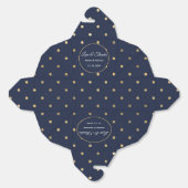 Ballotins Blue Gold Anniversaire de mariage boîte de préfére (Déplié)