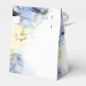 Ballotins Blue Hydrangea Fleurs Mariage d'aquarelle (Arrière)