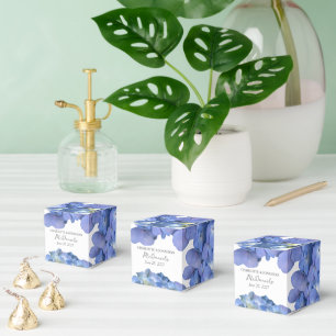 Ballotins Blue Hydrangea Petals Mariages Noms personnalisés