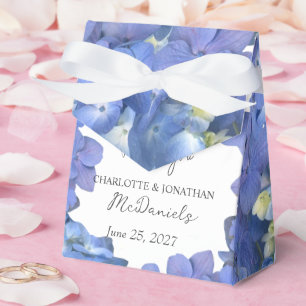 Ballotins Blue Hydrangea Petals Mariages Noms personnalisés