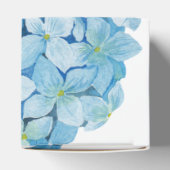 Ballotins Blue Hydrangea Sophisticated Wedding Favor Box (Haut)