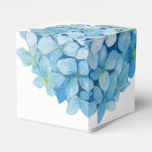 Ballotins Blue Hydrangea Sophisticated Wedding Favor Box (Arrière)