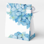 Ballotins Blue Hydrangea Sophisticated Wedding Favor Box (Arrière)