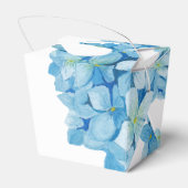 Ballotins Blue Hydrangea Sophisticated Wedding Favor Box (Arrière)