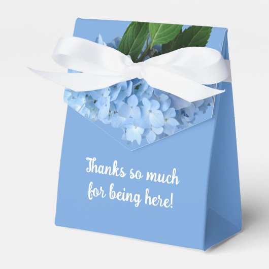 Ballotins Blue Hydrangea Wedding shower Floral Merci (Verso)
