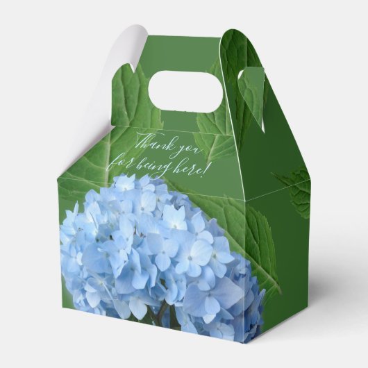 Ballotins Blue Hydrangea Wedding shower Floral Merci (Verso)