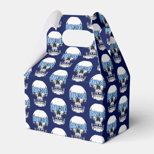 Ballotins Blue Let's Rock Skull (Verso)