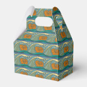 Ballotins Blue Ocean Waves Nautilus Seashell Motif Nouveau (Arrière)