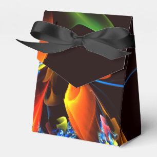 Ballotins Blue Orange Floral Moderne Art Abstrait Motif #03