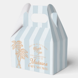 Ballotins Blue Palm Spring Pastel Beach Baby shower
