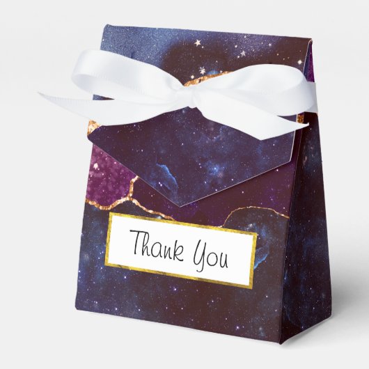 Ballotins Blue & Purple Space & Stars Agate moderne (Verso)