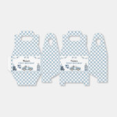 Ballotins Blue Race Car First Lap Around the Track Birthday (Déplié)