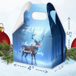 Ballotins Blue Reindeer Happy Holidays Family Party<br><div class="desc">On a crisp and quiet winter night, you unexpectedly stumble upon a reindeer. Standing majestically on the edge of the forest, its nose is glowing. You look into each other's eyes for a brief moment before he magically vanishes into the night sky... . This is the story behind this "Adorable...</div>