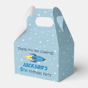 Ballotins Blue Retro Rocket Ship Personnalisé Anniversaire G