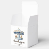 Ballotins Blue Teddy Bear Twin Boys Baby shower Merci (Ouvert)