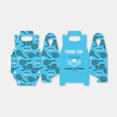 Ballotins 🎾 🤍 Blue Tennis Party, personnalisable (Déplié)