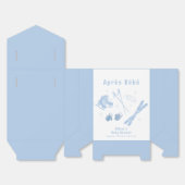 Ballotins Blue Winter Après Bébé Ski Boy Baby Shower  (Déplié)