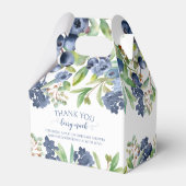 Ballotins Blueberry floral bébé garçon douche bonbons ballot (Arrière)