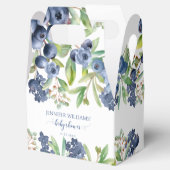 Ballotins Blueberry floral bébé garçon douche bonbons ballot (Ouvert)