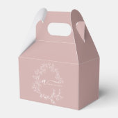 Ballotins Blush Dusty rose moderne Script Girl Monogramme No (Arrière)