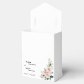 Ballotins Blush Floral Blanc Mariage Ballotin Merci (Ouvert)