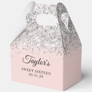 Ballotins Blush Pailleté Argent Sweet Sixteen