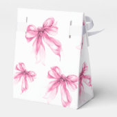 Ballotins Blush Pink Bow Coquette Script Sweet 16 Thank You (Arrière)