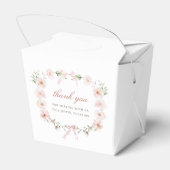 Ballotins Blush Pink Floral Frame Baptism Take Out (Arrière)