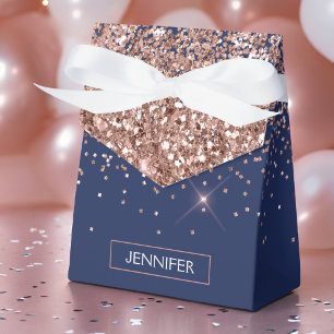 Ballotins Blush Rose Gold Nuit Bleue Monogram Paillettes
