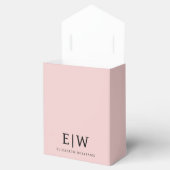 Ballotins Blush Rose Poussiéreux Fille Écriture Monogramme N (Ouvert)