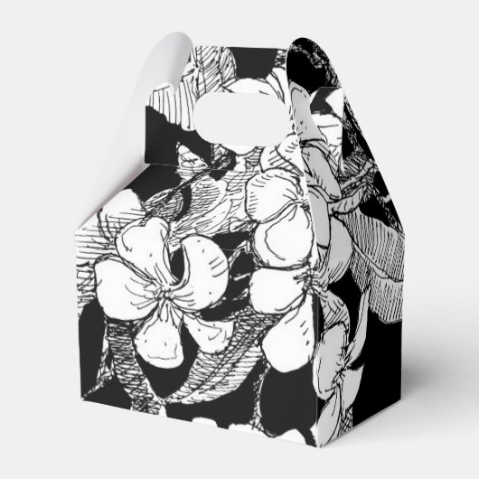 Ballotins Bohème Floral Blanc Blanc Moderne (Arrière)