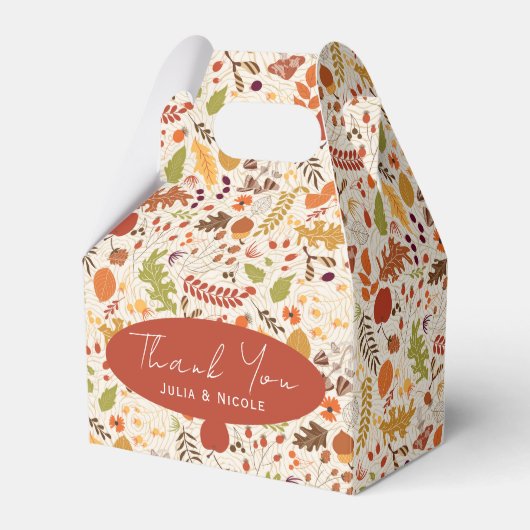 Ballotins Bohème séché Rustique Floral Automne Falls Mariage (Verso)