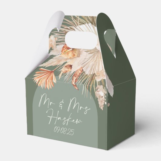 Ballotins Bohenian boho rouille sauge vert mariage Haskew (Verso)