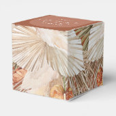 Ballotins Bohenian boho rouille terracotta boîte de mariage (Arrière)